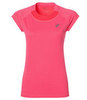 Беговая футболка женская Asics Capsleeve розовая - 1