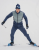Мужской костюм для бега зимой Nordski Hybrid Hood Pro blue-ice mint - 2