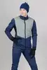 Мужской костюм для бега зимой Nordski Hybrid Hood Pro blue-ice mint - 6