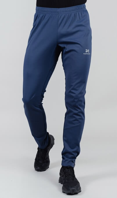 Мужской костюм для бега зимой Nordski Hybrid Hood Pro blue-ice mint - 11