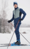 Мужской костюм для бега зимой Nordski Hybrid Hood Pro blue-ice mint - 1
