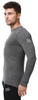 Термобелье Футболка Norveg Soft Shirt мужская с длинным рукавом серая - 3