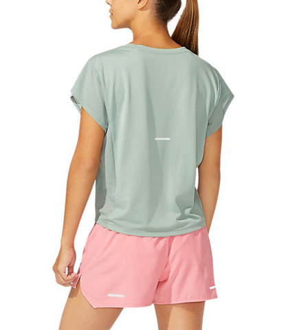 Asics Smsb Run Ss Top футболка для бега женская серая