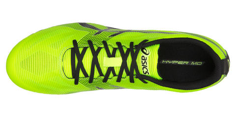 Asics Hyper Md 6 легкоатлетические шиповки на средние дистанции зеленые