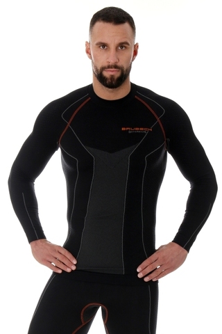 Мужское термобелье рубашка Brubeck Thermo Protect черная