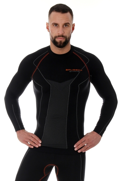Мужское термобелье рубашка Brubeck Thermo Protect черная