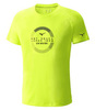 MIZUNO TRANSFORM TEE мужская беговая футболка желтая - 2