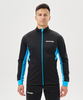 Мужская тренировочная лыжная куртка Nordski Core black-light blue - 1