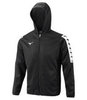 Mizuno Nara Bonded Hooded Jacket тренировочная куртка для бега мужская черная - 1