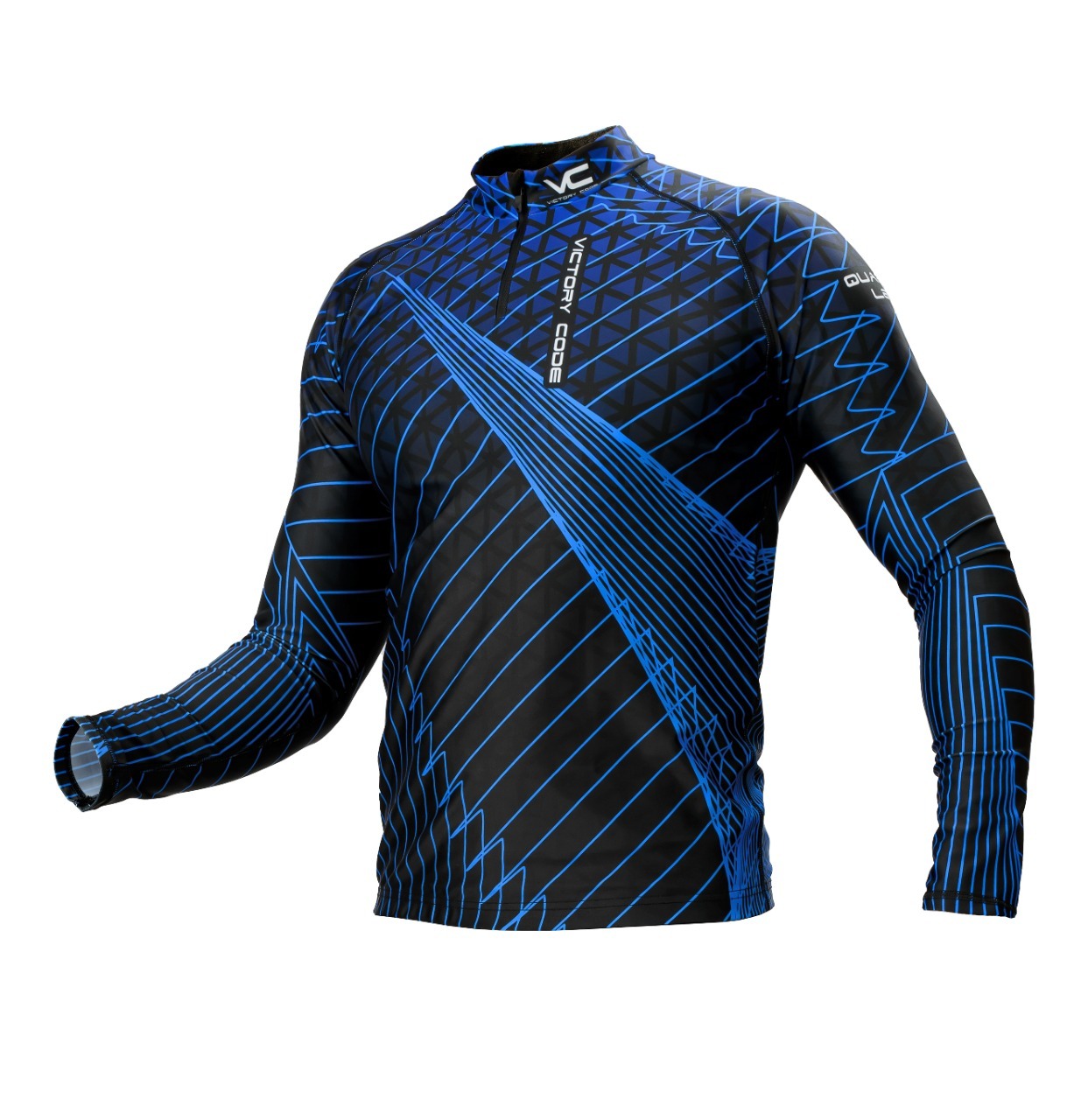 УЦЕНКА-Victory Code Quantum гоночный комбинезон black-blue - 4