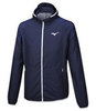 Mizuno Printed Hoody Jacket куртка для бега мужская темно-синяя - 1