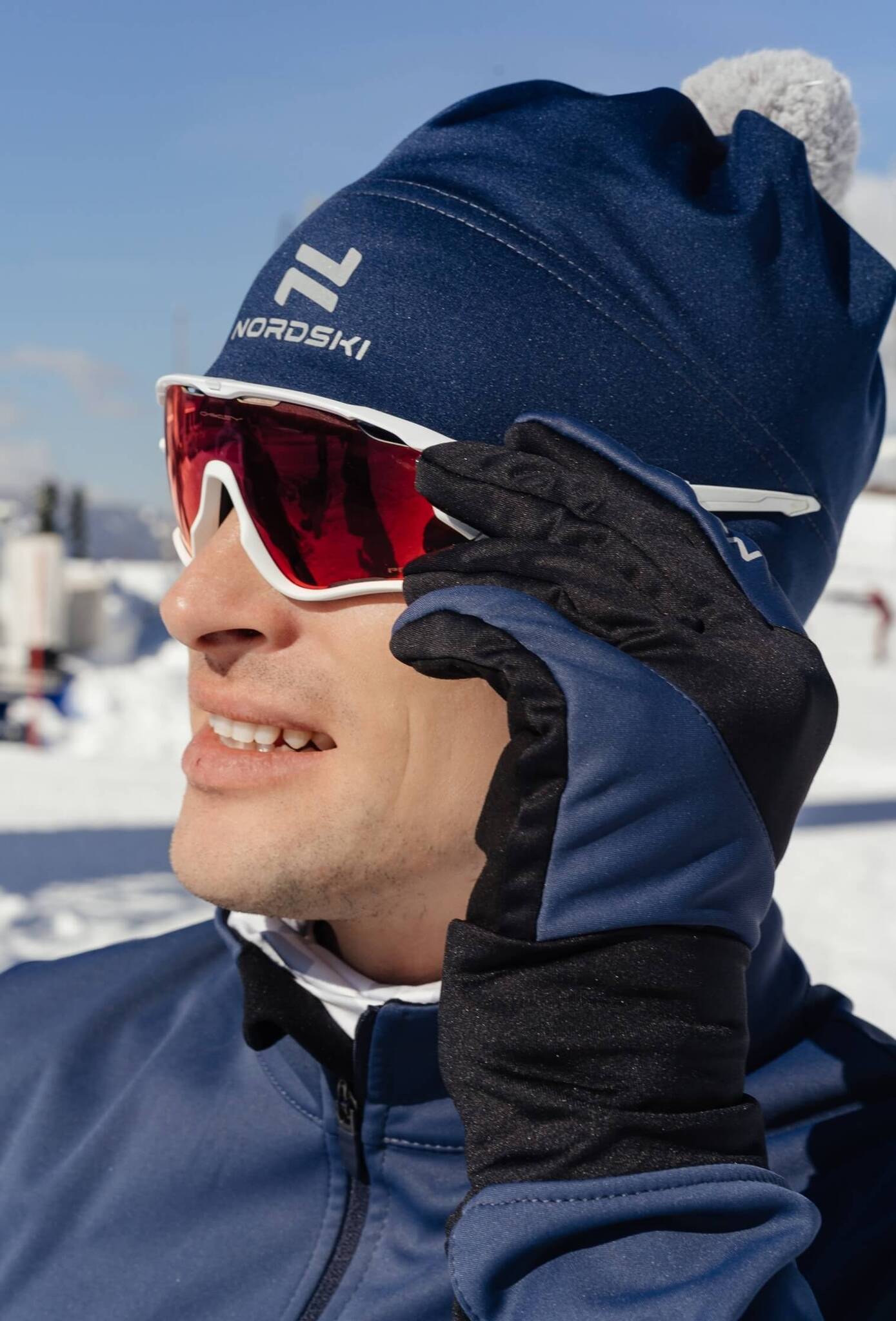 Гоночные профессиональные перчатки Nordski PRO indigo blue - 4