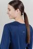Женская футболка для бега с длинным рукавом Nordski Run темно-синяя - 4