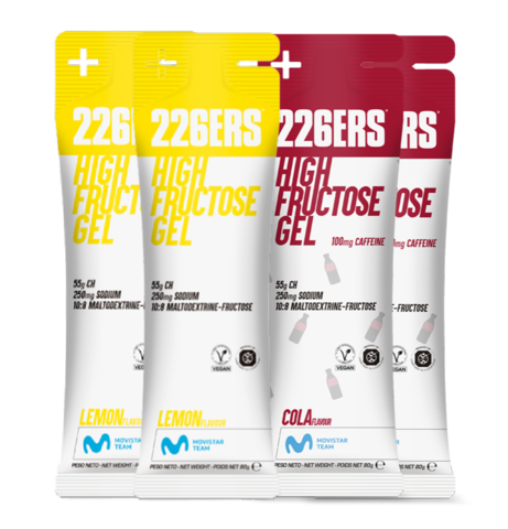 Набор высокоэнергетических гелей с фруктозой 226ERS High Fructose 80 г кола-лимон