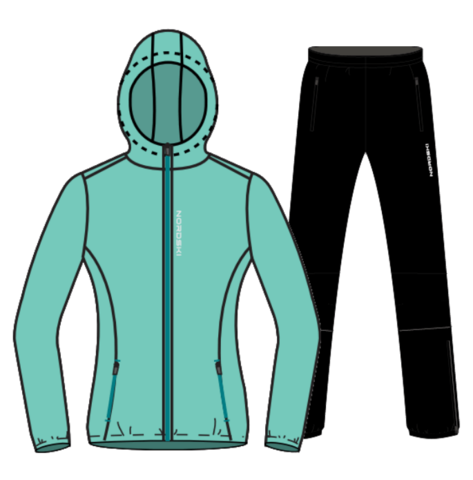 Nordski Run костюм для бега женский светло-бирюзовый