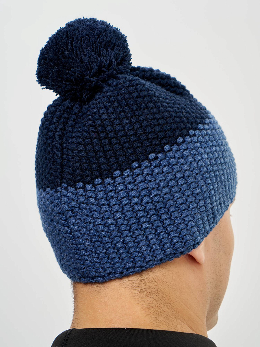 Лыжная шапка c шерстью Nordski Frosty dark jeans-dark blue - 4