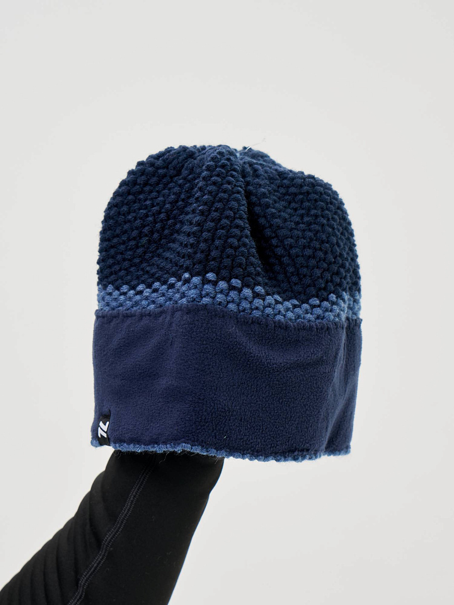 Лыжная шапка c шерстью Nordski Frosty dark jeans-dark blue - 6