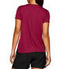Asics Silver Ss Top футболка для бега женская бордовая - 2
