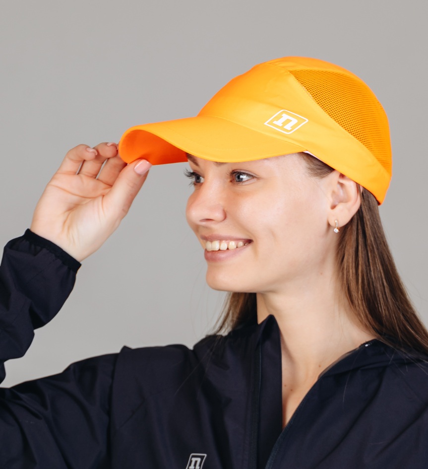 Спортивная кепка Noname Race neon orange