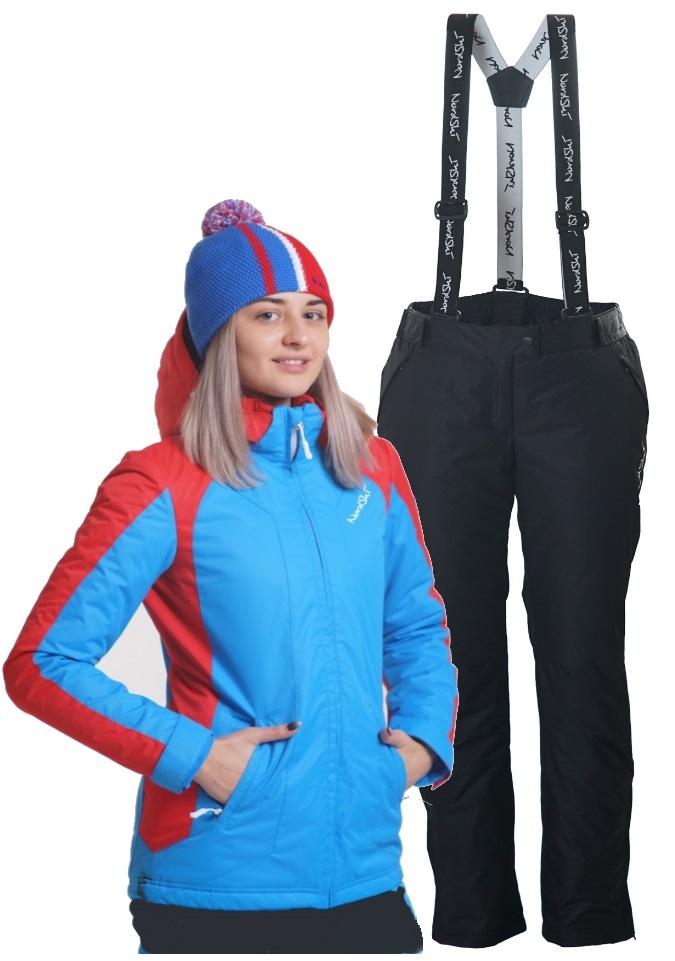 Nordski National Premium утепленный лыжный костюм женский Blue