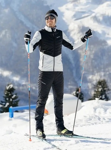 Nordski Hybrid тренировочный лыжный костюм мужской pearl