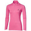 Рубашка для бега женская Asics Ls 1/2 Zip розовая - 1