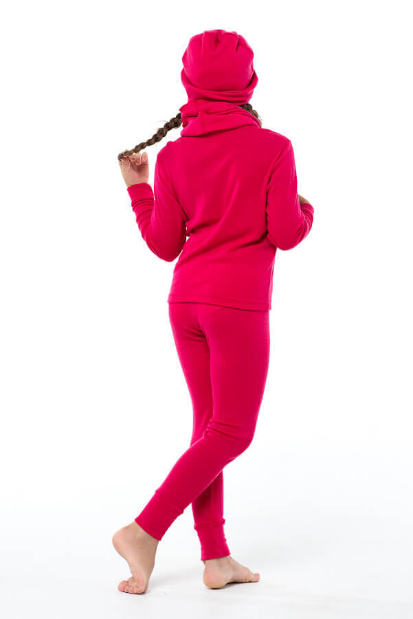 Janus Princess Wool термолеггинсы детские малиновые - 4