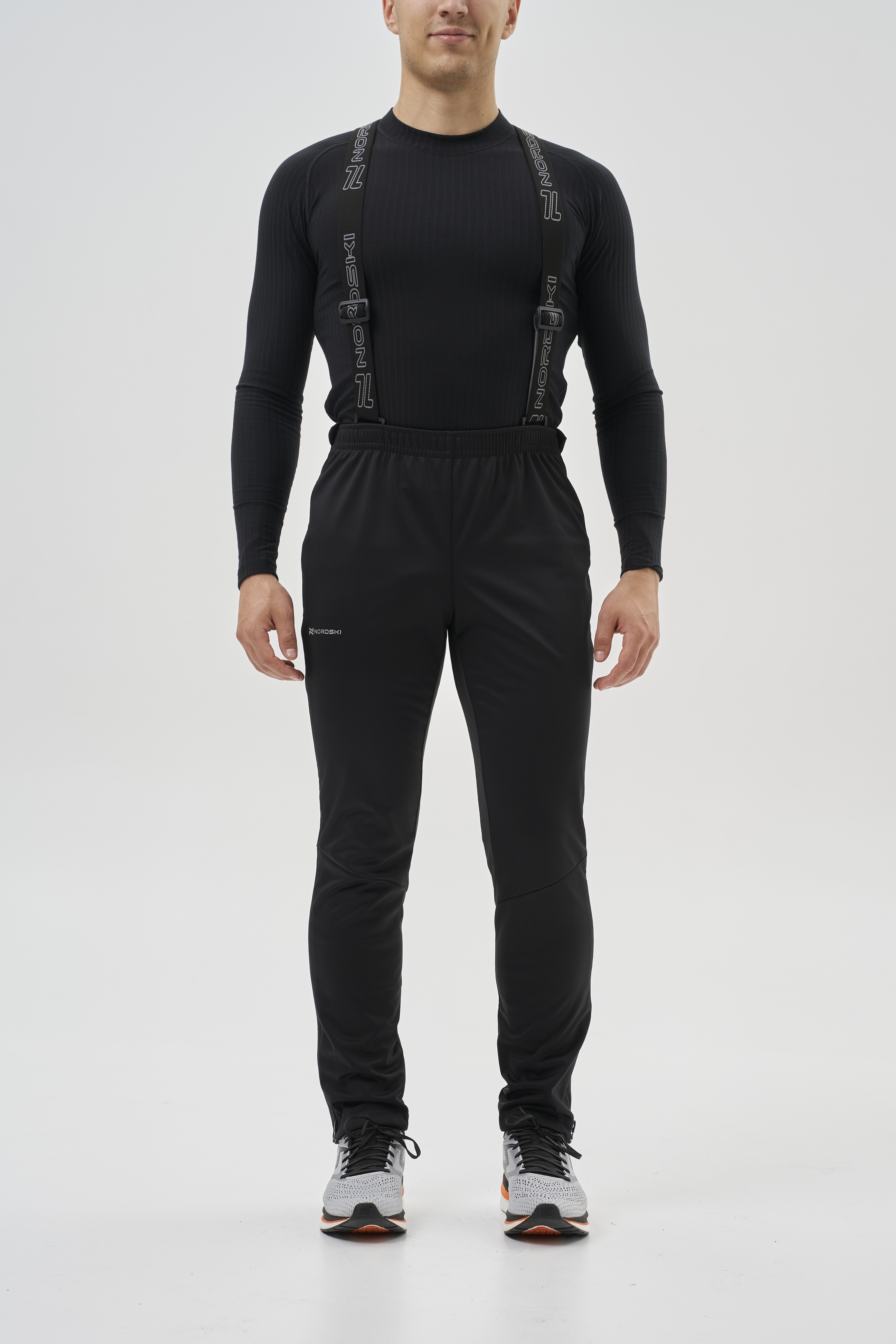 Мужской тренировочный лыжный костюм Nordski Advance lime-black - 16