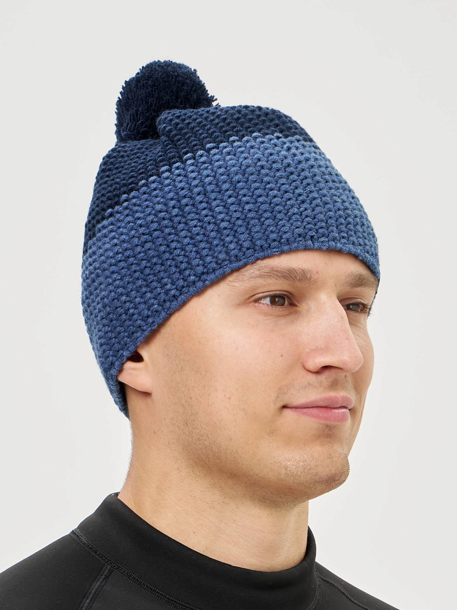 Лыжная шапка c шерстью Nordski Frosty dark jeans-dark blue - 2