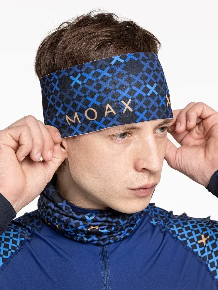 Повязка на голову Моах Sirius синяя - 3