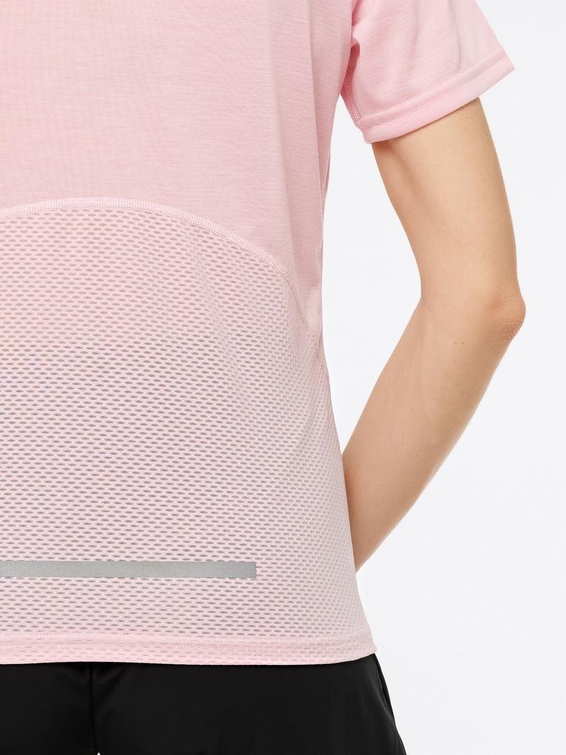 Женская спортивная футболка Moax Motion Mesh нежно-розовая - 5