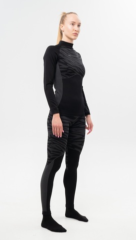 Женский комплект термобелья Nordski Snake black-grey
