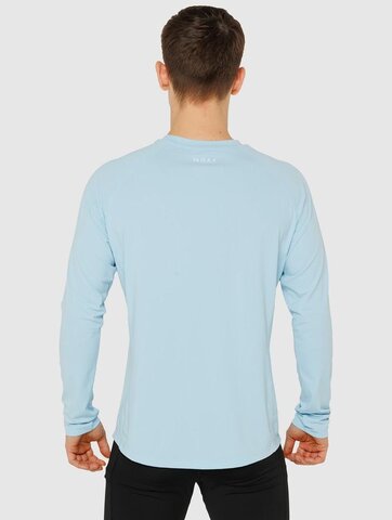 Мужской лонгслив для тренировок Moax Move голубой