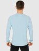 Мужской лонгслив для тренировок Moax Move голубой - 2