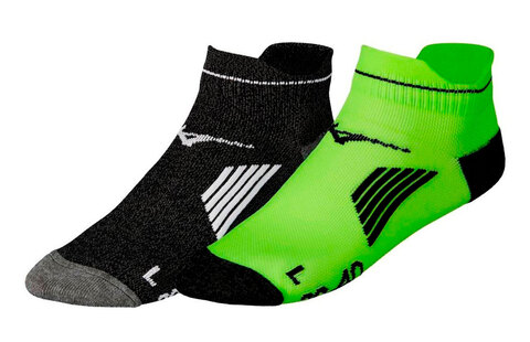 Комплект носков Mizuno Active Training Mid 2p комплект черные-зеленые