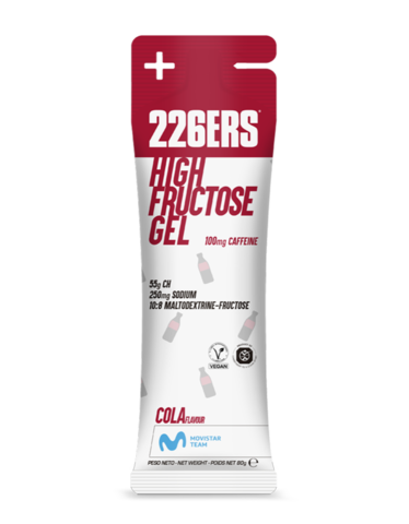 Высокоэнергетический гель с фруктозой и кофеином 226ERS High Fructose 80 г кола