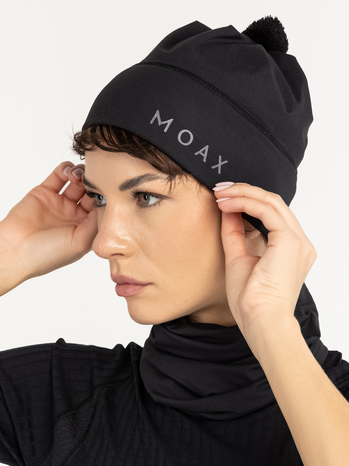 Лыжная шапка Moax Tauri Stretch унисекс черная - 3