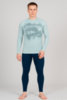 Мужской комплект спортивного термобелья Nordski Light ice mint-dark ocean - 1
