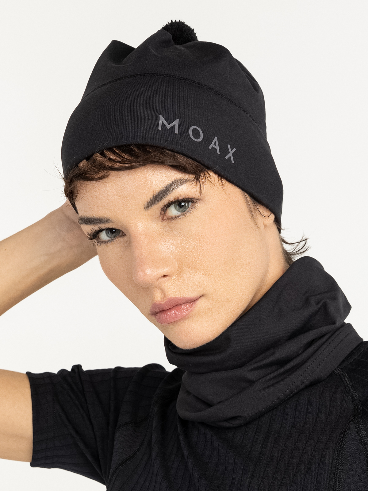 Лыжная шапка Moax Tauri Stretch унисекс черная - 2