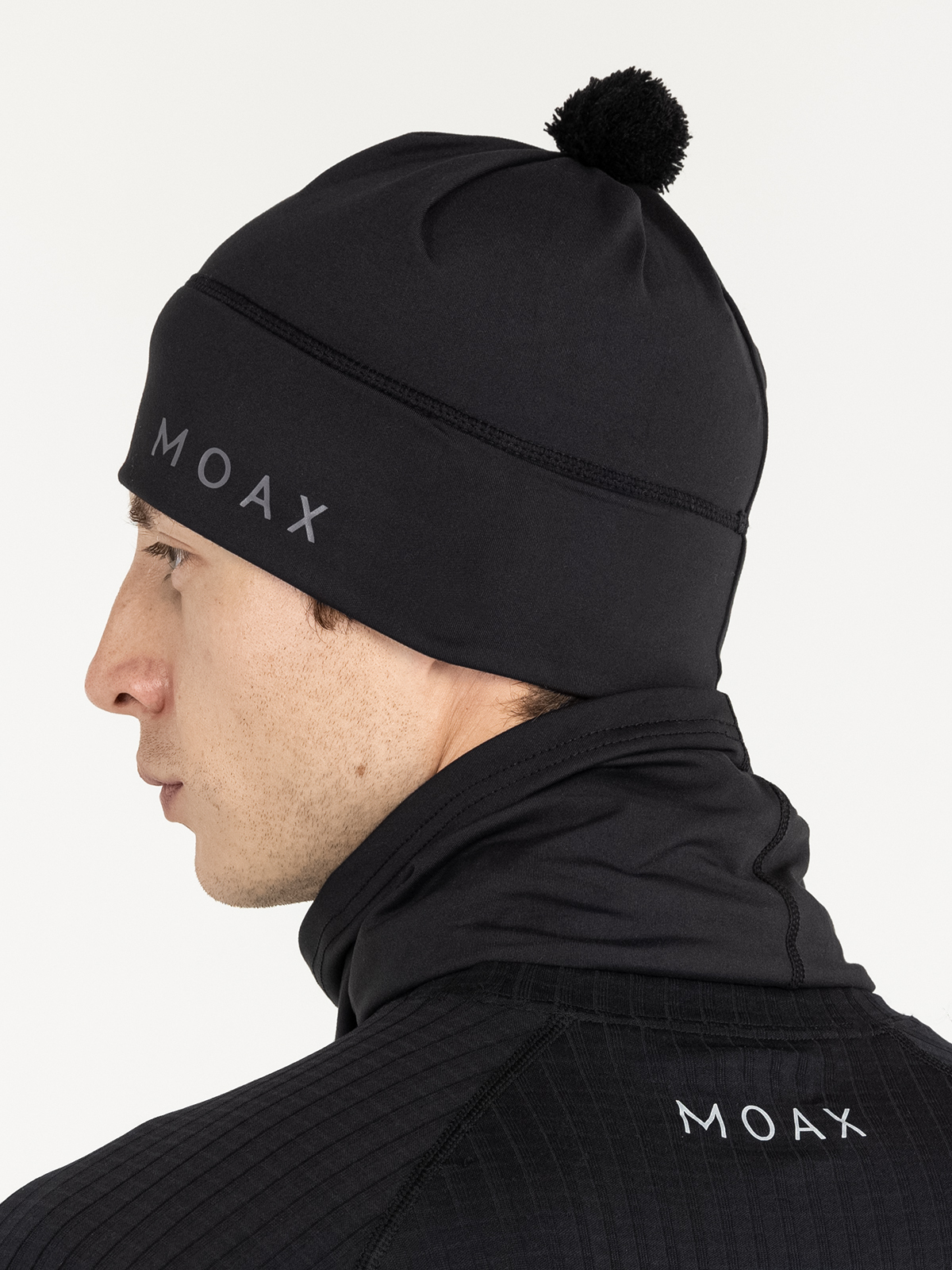 Лыжная шапка Moax Tauri Stretch унисекс черная - 6