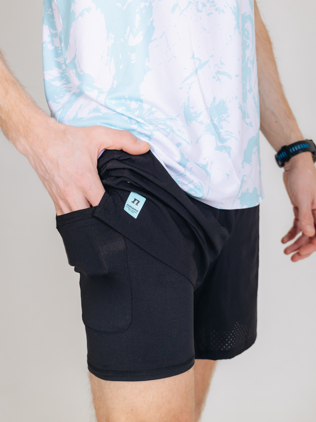 Мужской комплект для спорта Noname Waft Plus Speed Tech мятный-черный - 17