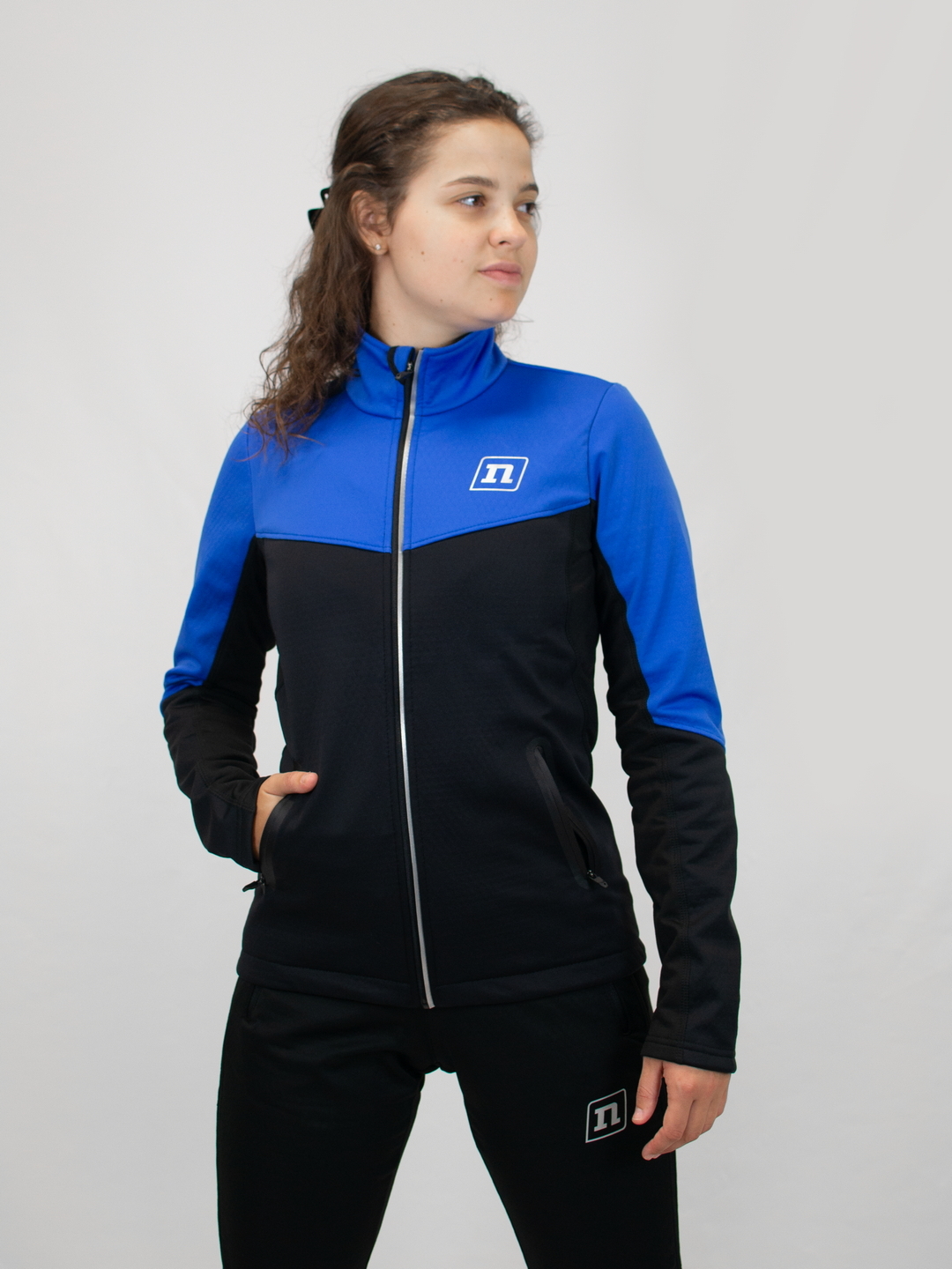 Женский тренировочный лыжный костюм Noname On the Move 24 black-blue - 2