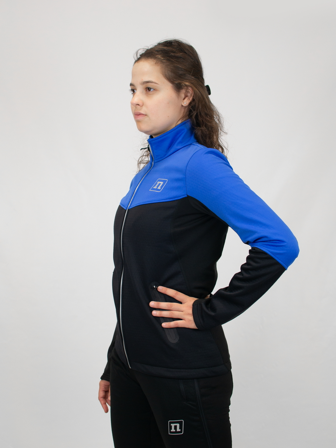 Женский тренировочный лыжный костюм Noname On the Move 24 black-blue - 3
