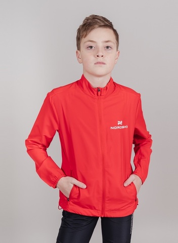 Детская куртка для бега Nordski Jr Motion красная