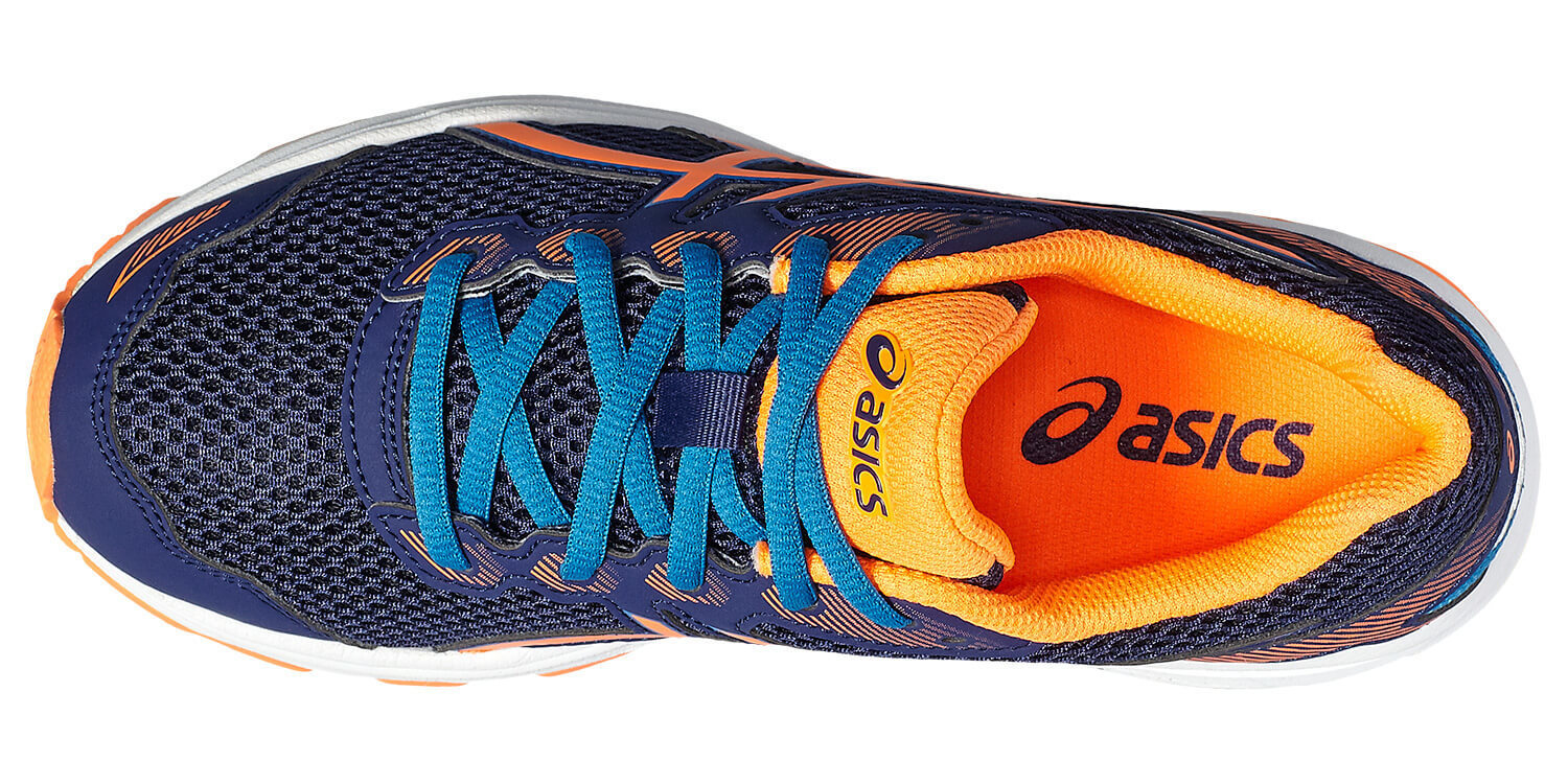 Asics Gt 1000 5 Gs беговые кроссовки подростковые синие-оранжевые (Распродажа) - 4
