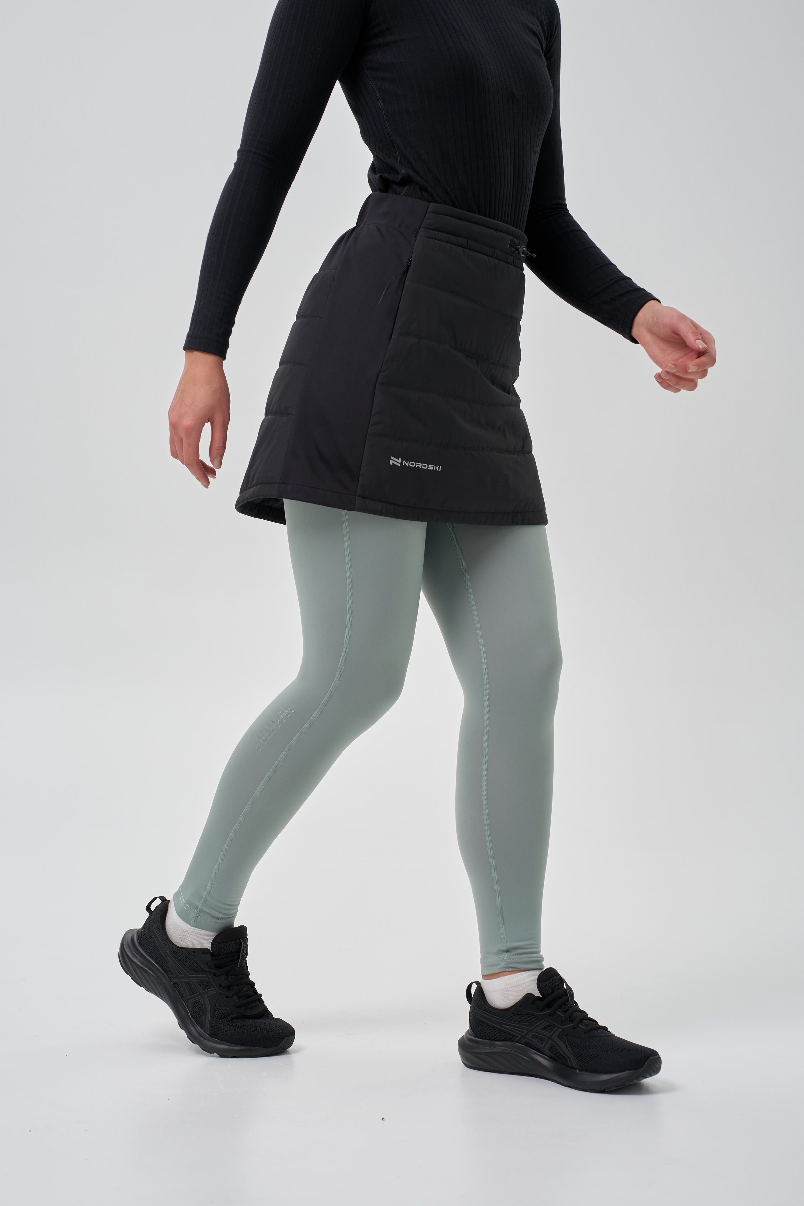 Женская лыжная утепленная юбка Nordski Hybrid Pro 2.0 black - 2