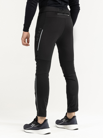 Мужские лыжные брюки Moax Tauri Softshell черные