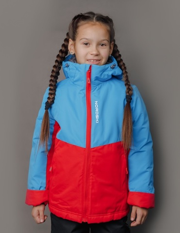 Nordski Kids Montana утепленный лыжный костюм детский blue-red
