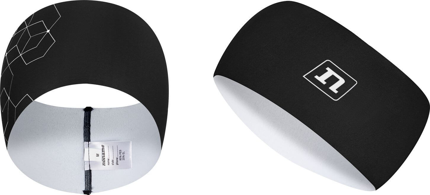 Повязка Noname Frost Headband 22 black-white