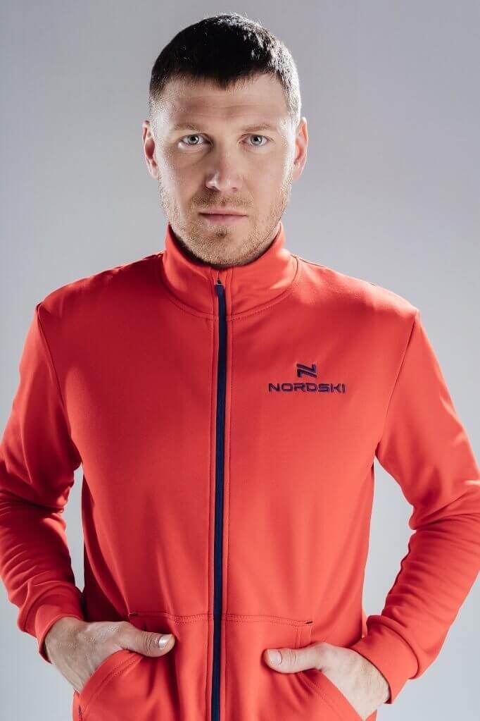 Nordski Zip Cuff спортивный костюм мужской red-black - 4